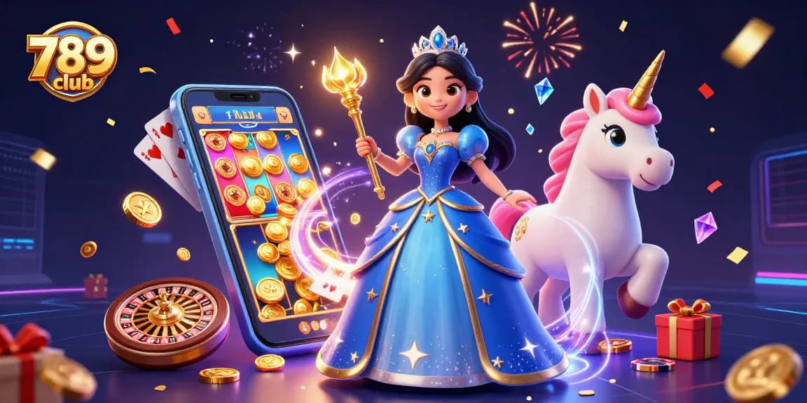 Experience the excitement of 789 club with a colorful slot game scene, featuring vibrant characters and dynamic elements.