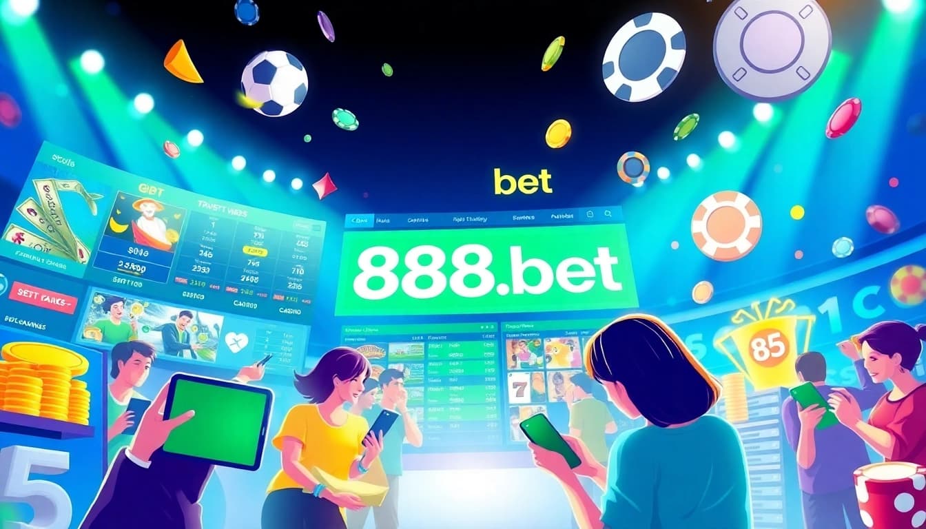 Engaging betting interface illustrating 888b.bet's dynamic sports and casino offerings.