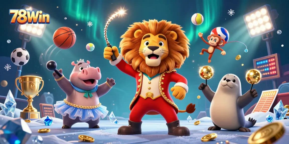 Experience thrilling gameplay at 78Win with vibrant characters in an engaging casino scene.