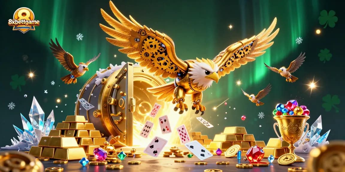 Experience thrilling gaming at 8xbettgame with a vibrant 3D casino scene featuring incredible characters and elements.