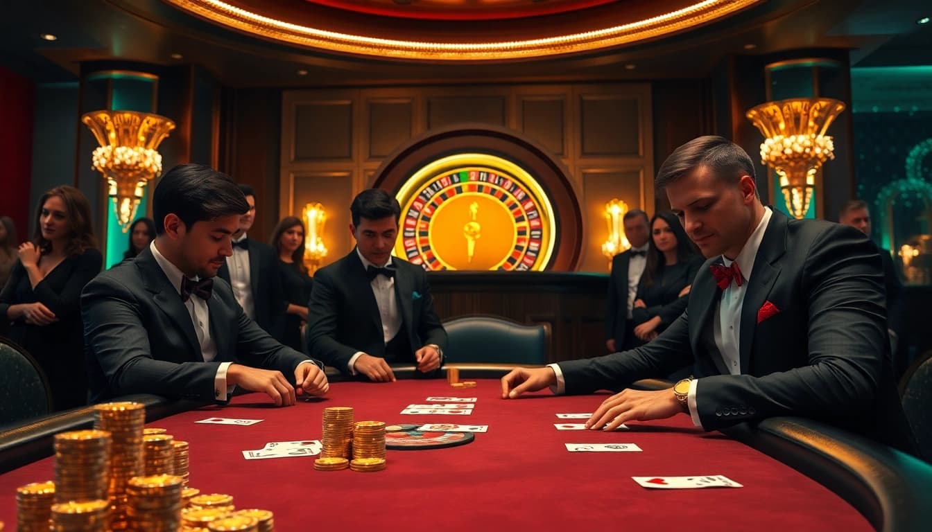Experience high-stakes excitement at https://jbo.center/ with luxurious poker tables and vibrant casino action.