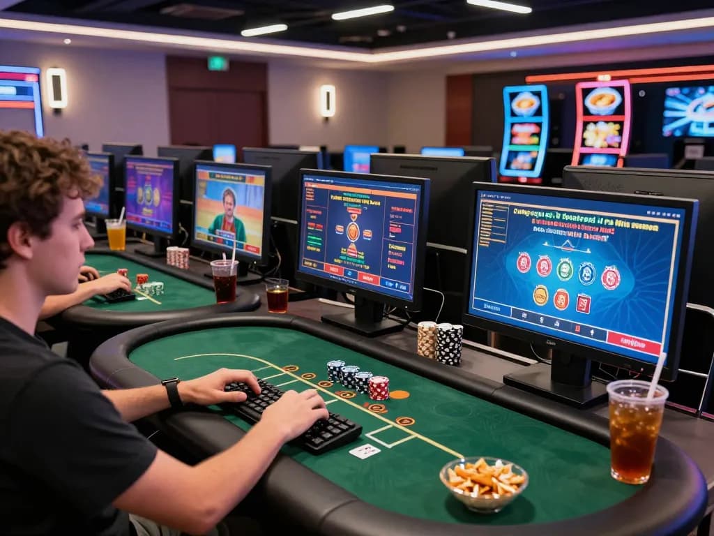 Engaged player experiencing thrilling gameplay at 789WINCOM TOWN online casino.