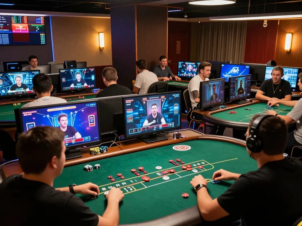 Excited players participating in a live dealer game at rik vip online casino.