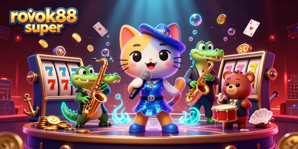 Engage with rokok88 super as you enjoy dynamic casino fun featuring vibrant characters and gaming elements.