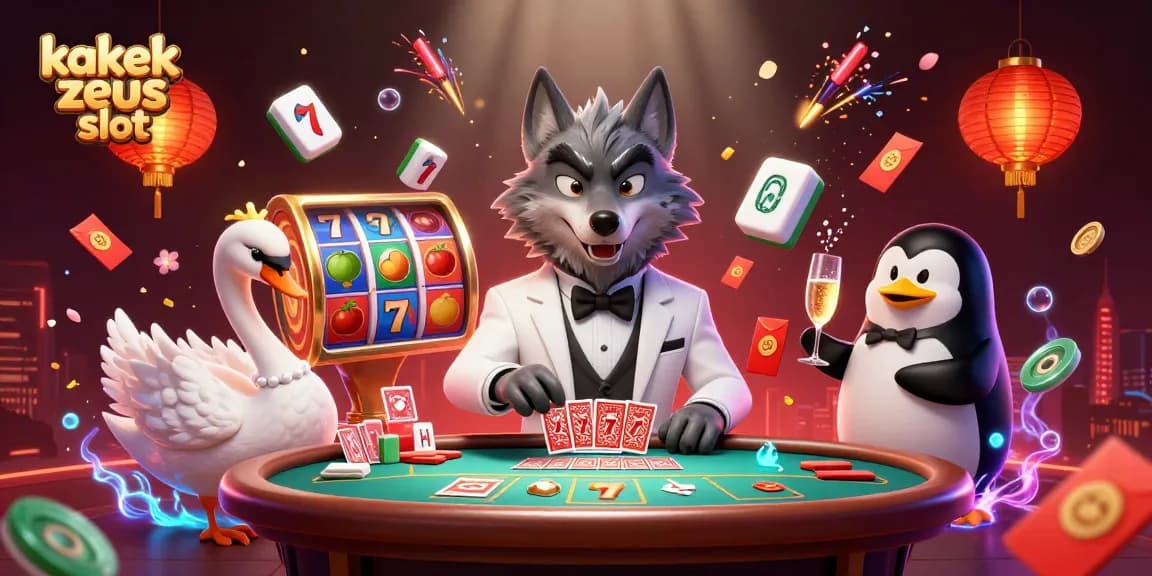 Experience thrilling kakek zeus slot gaming with vibrant characters and captivating casino elements.