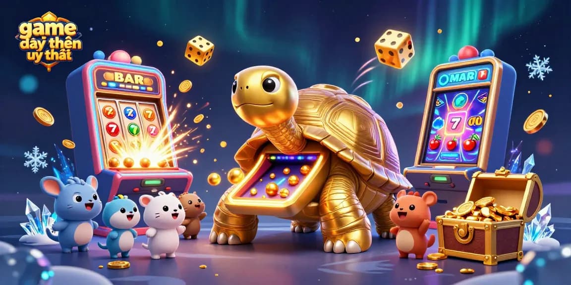 Engage in exciting games at game đổi thưởng uy tín with a vibrant visual of fun casino elements.