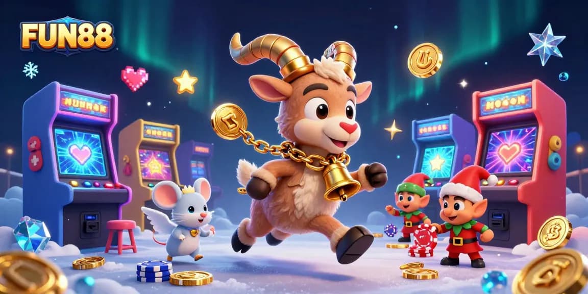Engage in FUN88's vibrant casino atmosphere featuring quirky characters and immersive game elements.