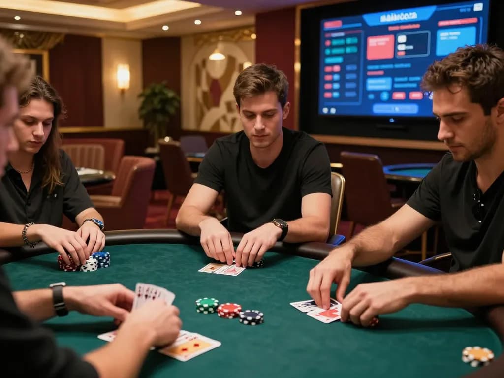 Players strategizing in a competitive online session at kp88 nhà cái casino.