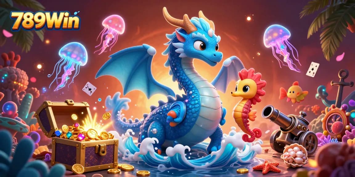 Experience thrilling gameplay at 789Win with vibrant underwater action and dazzling arcade elements.