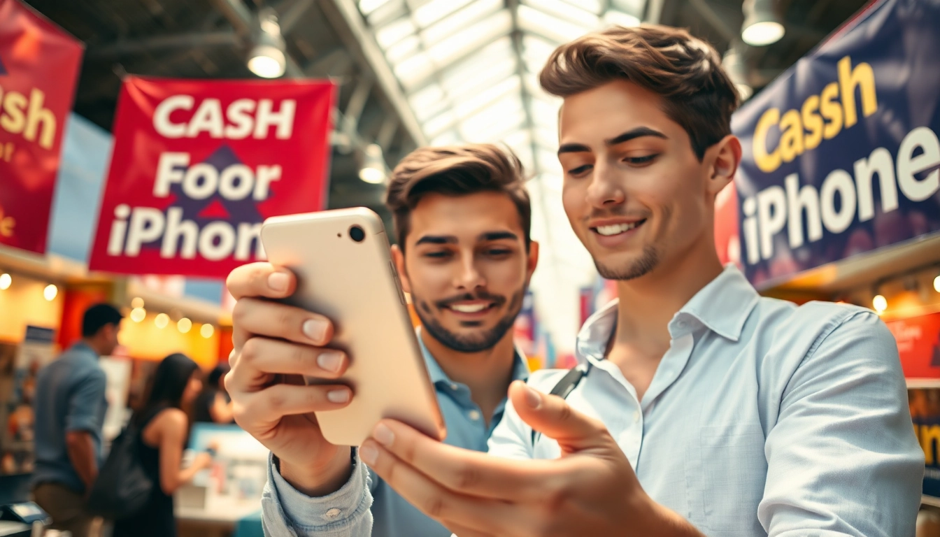 Sell your used device with Cash For iPhone at this modern urban market.