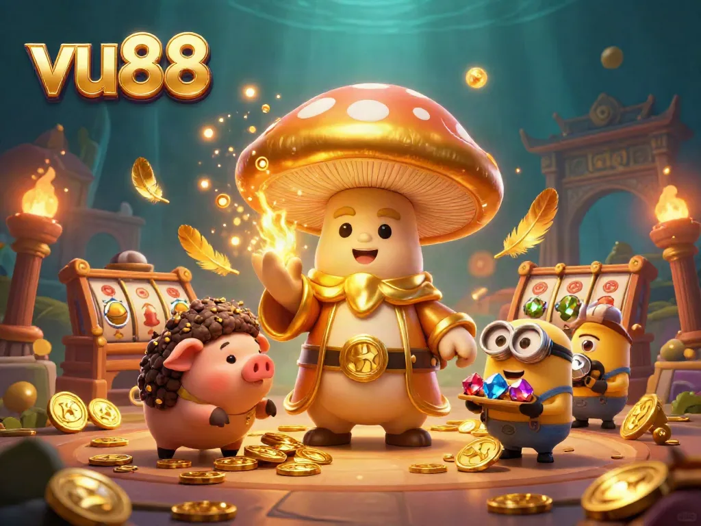 Experience magical casino excitement at vu88 with golden wizardry and vibrant treasures.
