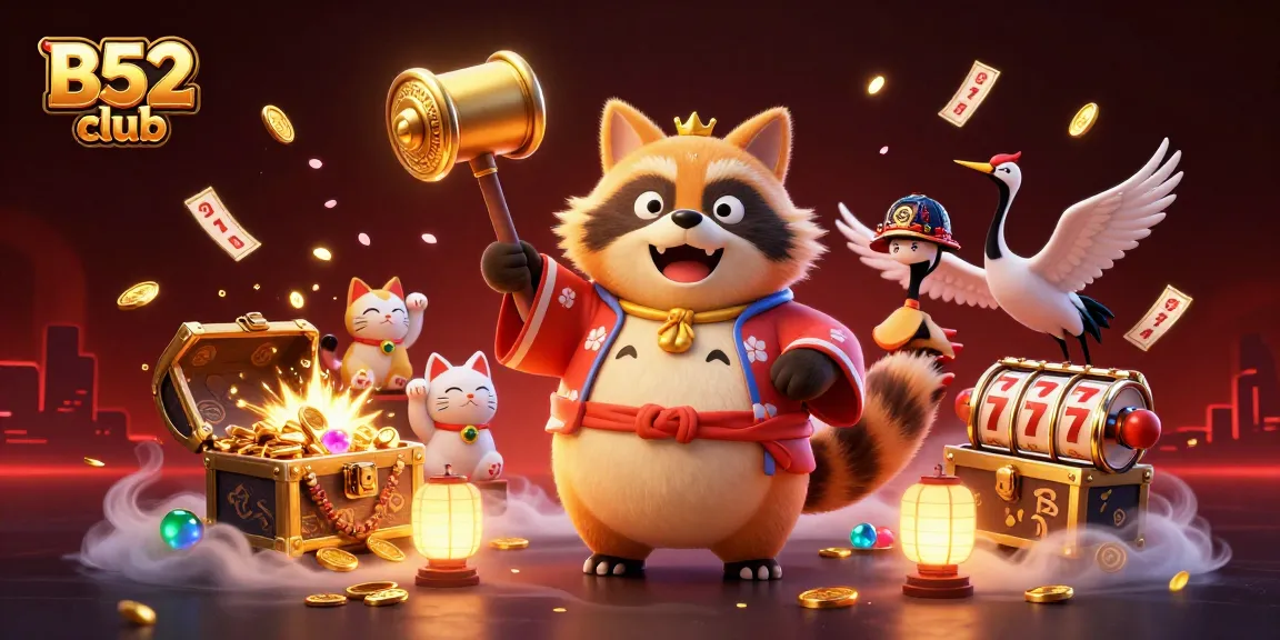 Boost your winnings with B52 club's exciting games featuring lucky characters and casino action.