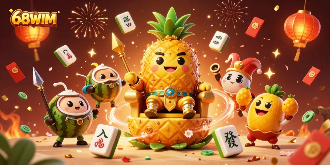 Experience vibrant gameplay with 68WIM in a dynamic 3D casino scene full of energy.