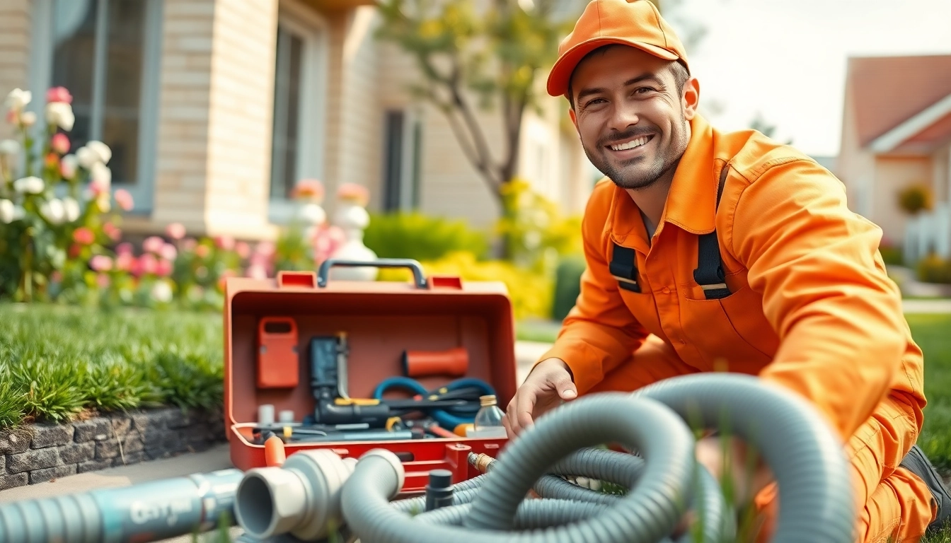 Find a reliable plumber near me with this image of a plumber at work.