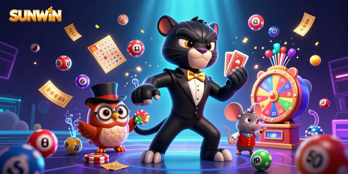 SUNWIN card dealer animated in a 3D casino, showcasing vibrant games and dynamic elements for engaging gameplay