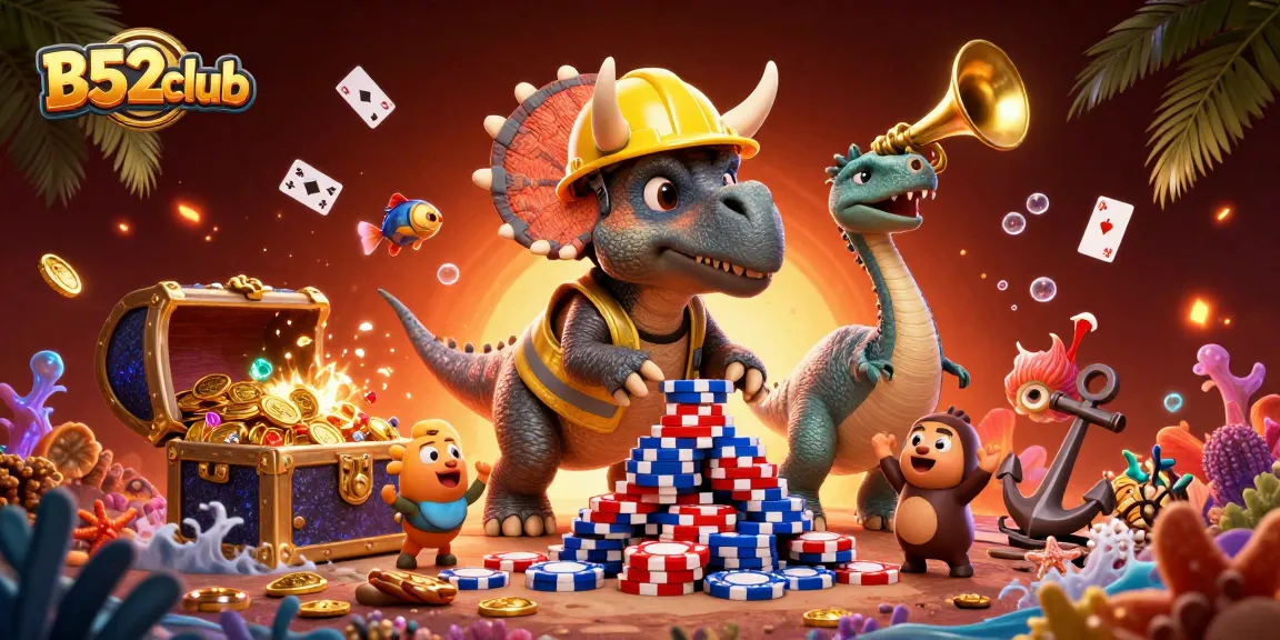 B52club delivers a thrilling casino experience with dynamic gaming elements and colorful characters.