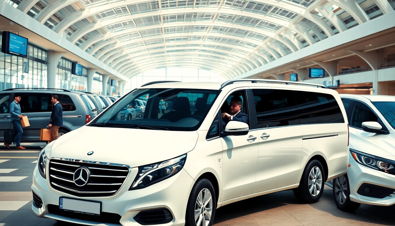Arriving passengers at City airport ready for a professional transfer service.