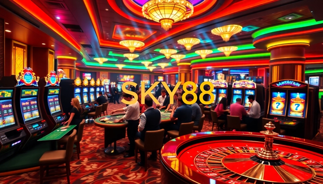 Experience the thrill of SKY88 with vibrant casino gaming and enthusiastic players.