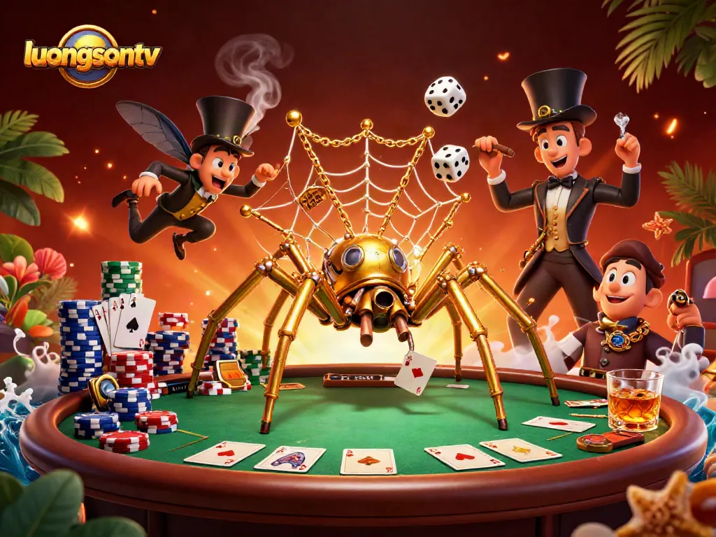 Experience thrilling moments with luongsontv as the steampunk spider weaves a web of chance.