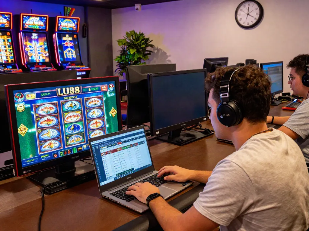 Engaged players at LU88 showcasing various online games, reflecting the excitement of https://lu88.vote/.