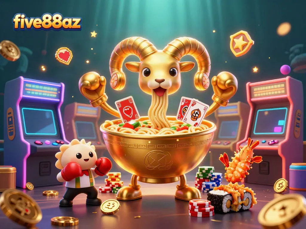 Engage with five88az in an exciting 3D casino world filled with vibrant game elements.