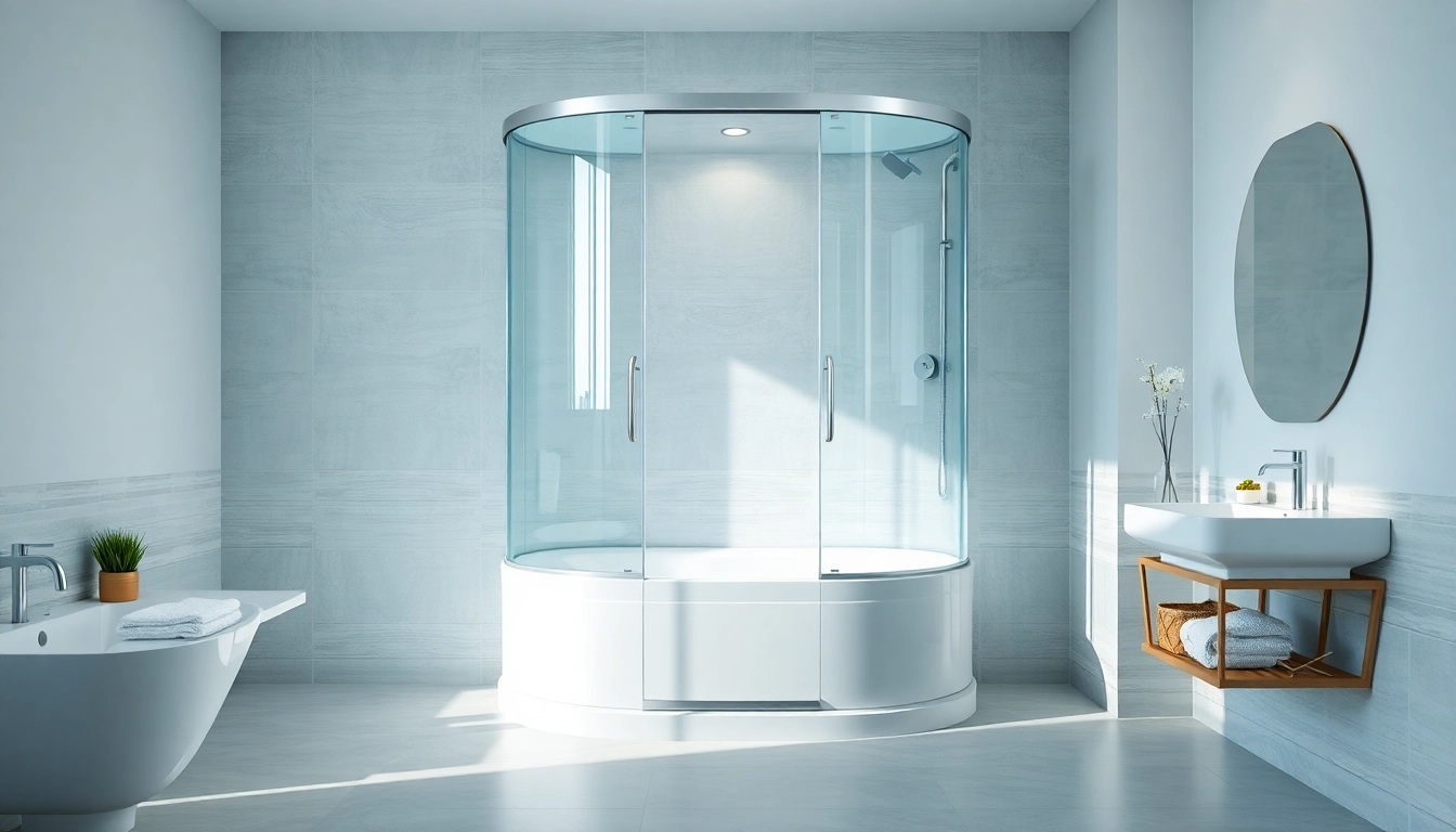 Erleben Sie die duschkabine 100x100 pendeltür in einem stilvollen Badezimmer-Design.