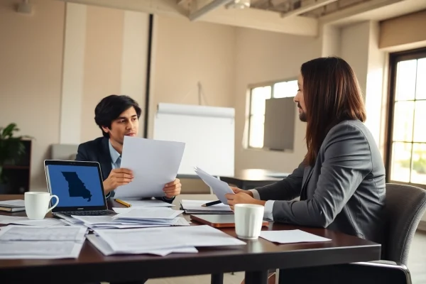 Register Missouri LLC process with a consultant in a professional office setting.