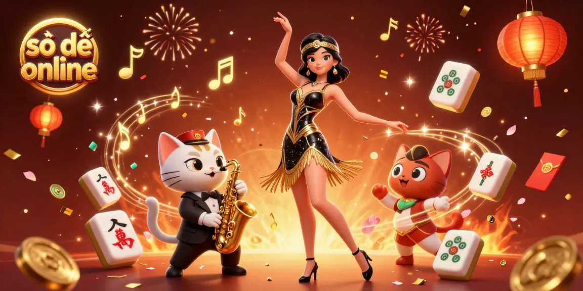 Engage with số đề online in this vibrant 3D illustration featuring compelling characters and festive elements.
